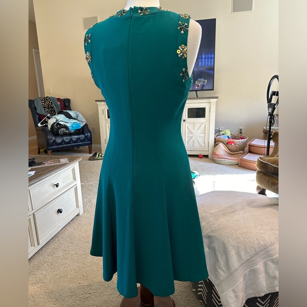 Belle Badgley Miscka Emerald Dress NWT - Picture 3 of 5